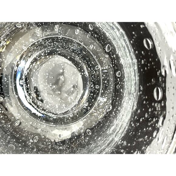 Handblown Bubble Seeded Footed Glass Bowl Vintage 1950's 8"-Excellent Mint! - Picture 9 of 10